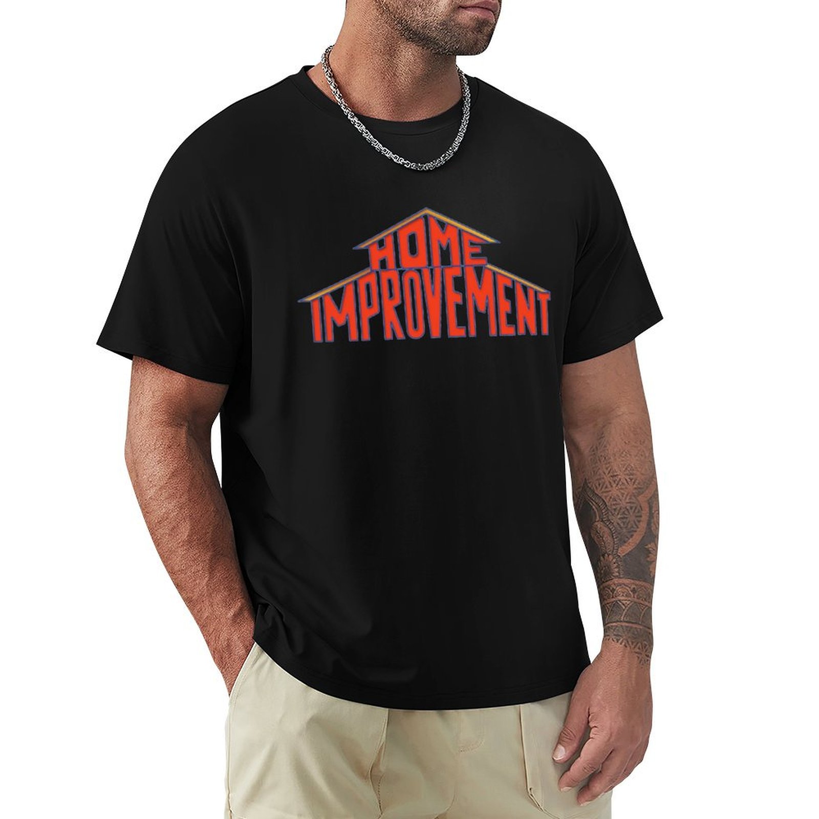 Home Improvement Logo - Home Improvement Logo 90er T-Shirt Einfaches