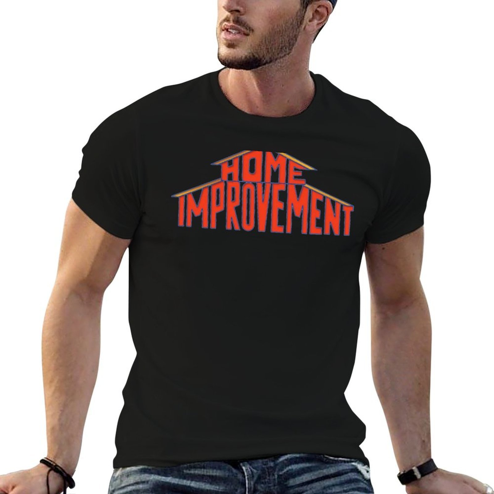 Home Improvement Logo - Home Improvement Logo 90er-Jahre-T-Shirt, kurzärmliges Sport-T-Shirt