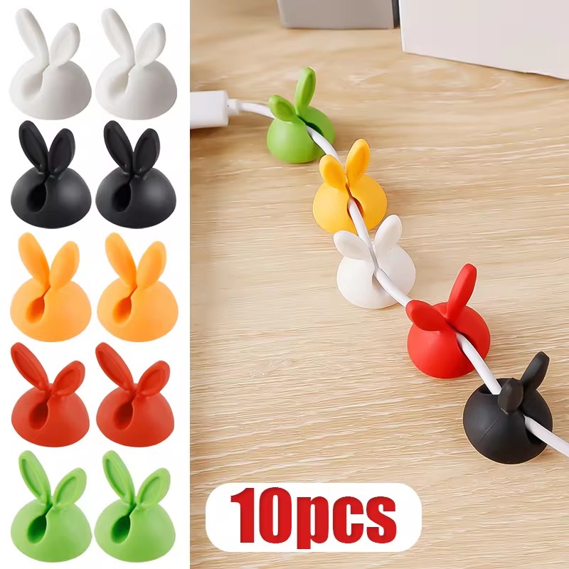 Cable Staple Clip - Niedliche Kaninchen Ohr Kabel Manager Desktop