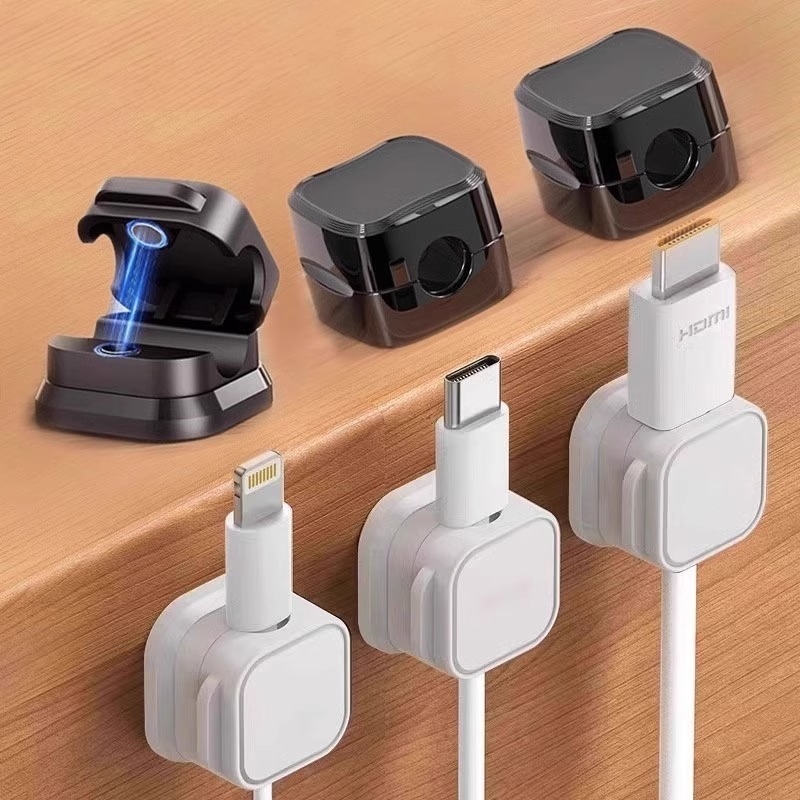 Cable Staple Clip - Magnetischer Kabelorganizer für Schreibtisch und Auto,