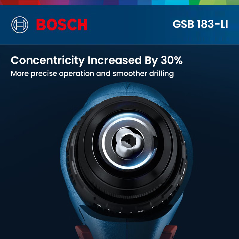 Power Drill Cordless - Bosch GSB 183-LI Elektrischer Bohrschrauber, kabellos,