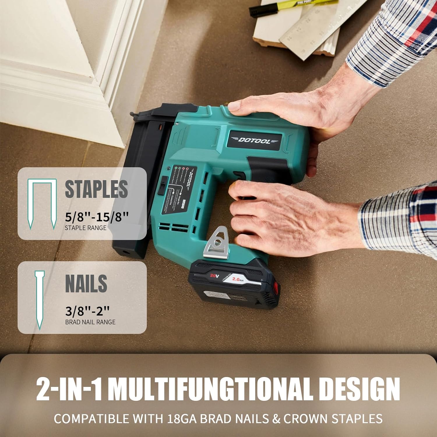 Akku-Nagelpistole, 2-in-1 Elek – Home Improvement Brad Bewertung und Preis