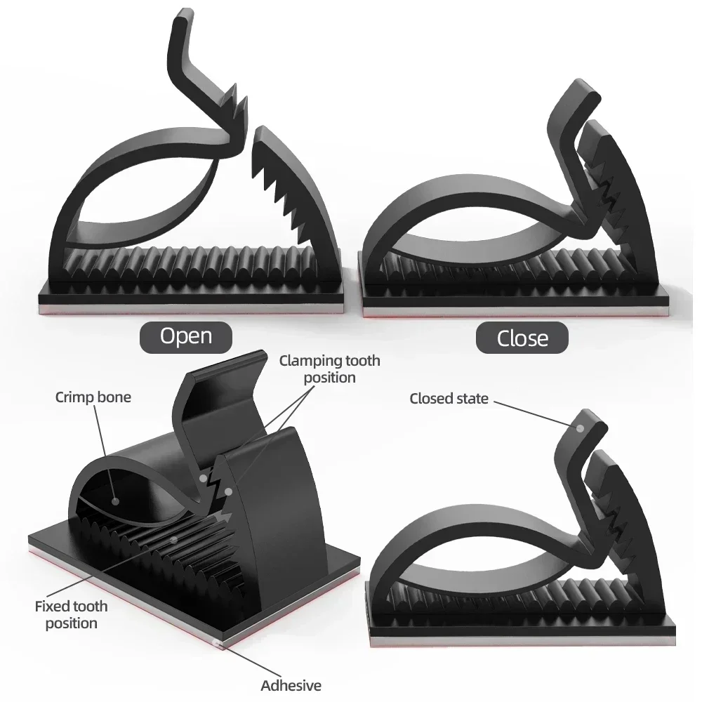Selbst klebende USB-Kabel Orga – Cable Staple Clip Bewertung und Preis